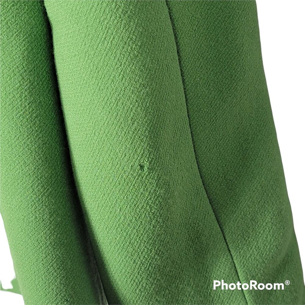 J.Crew Green Wool 3 Button Coat SZ 4 - Picture 4 of 6